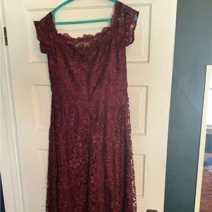 Chi Chi Hi Lo Hem Floral Lace Formal Dress Penna Crochet